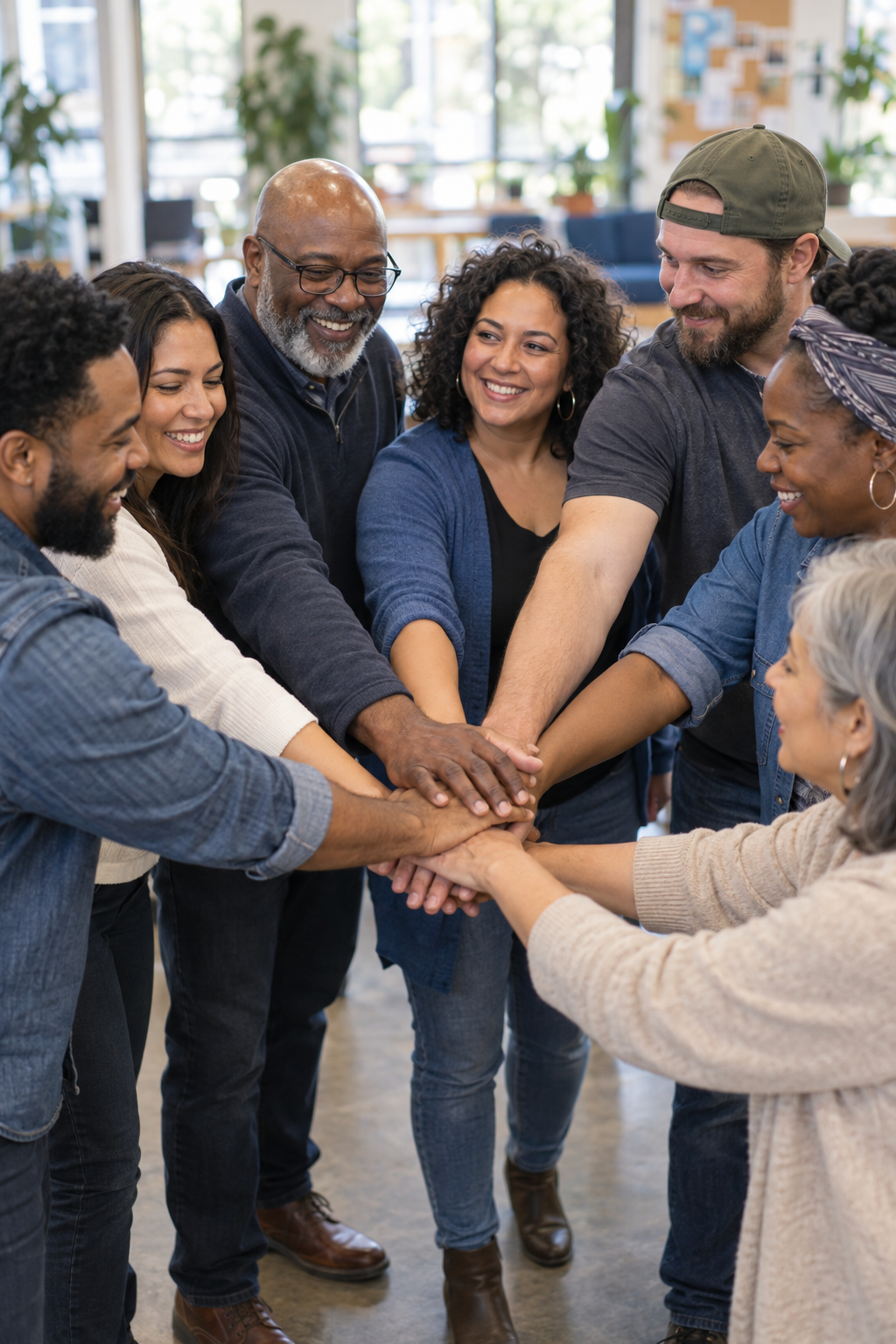 Community Members Collaborating with the Unbreakable Fathership Movement